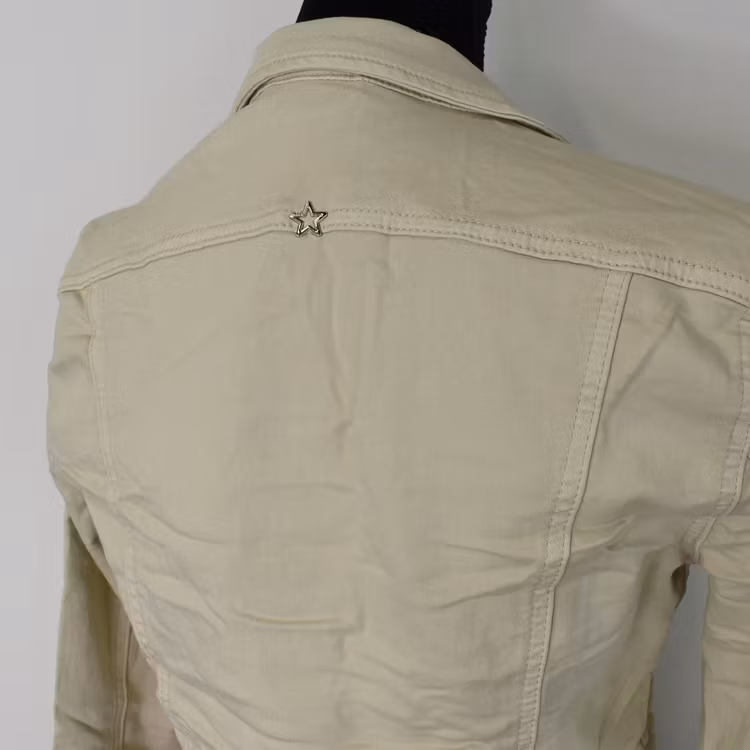 Jeansjacka med knappar BEIGE - Place du Jour