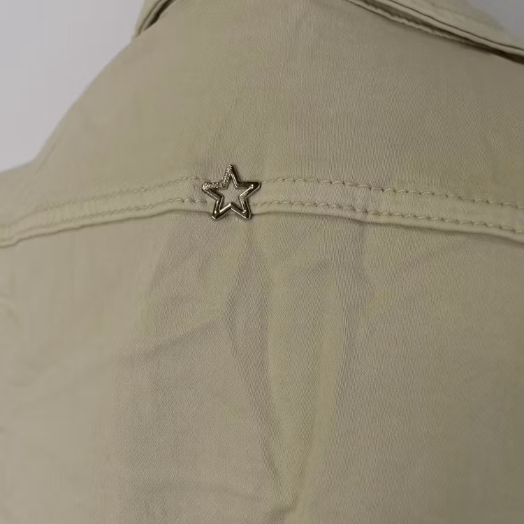 Jeansjacka med knappar BEIGE - Place du Jour