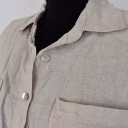 Linneblus Mira med axelvaddar BEIGE - Stajl Agenturer