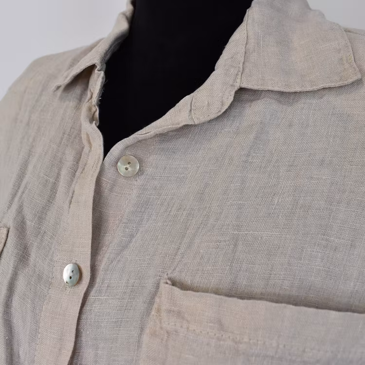 Linneblus Mira med axelvaddar BEIGE - Stajl Agenturer