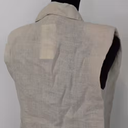 Linneblus Mira med axelvaddar BEIGE - Stajl Agenturer