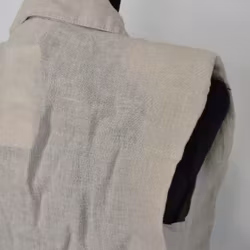 Linneblus Mira med axelvaddar BEIGE - Stajl Agenturer