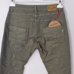 Jeans med knappar LJUS KAKI - Place du Jour