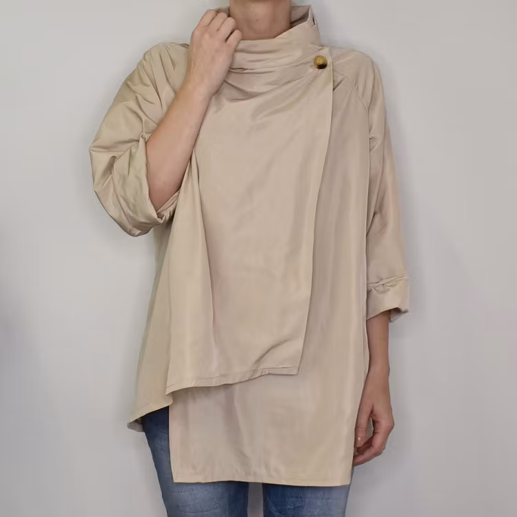 Poncho-tunika BEIGE