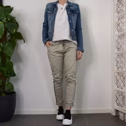 Byxa med revär LJUS KAKI