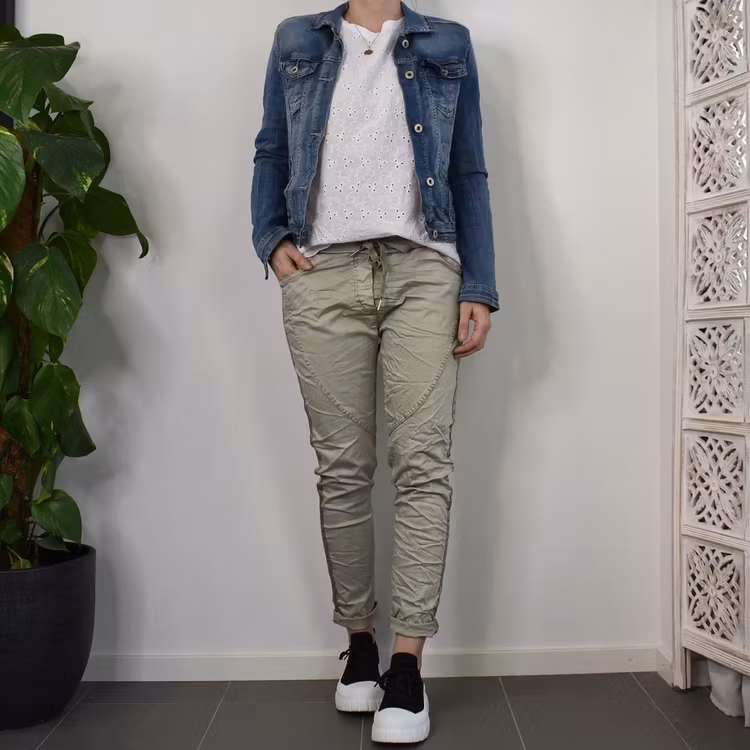 Byxa med revär LJUS KAKI