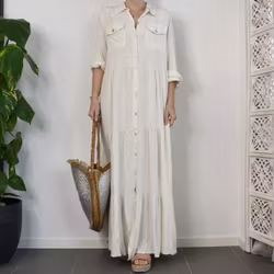 Klänning Boho CREME - Stajl Agenturer