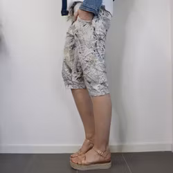 Shorts Capri Mönstrade BEIGE