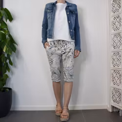 Shorts Capri Mönstrade BEIGE