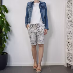 Shorts Capri Mönstrade BEIGE