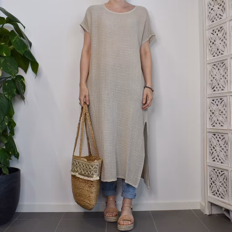 Klänning Tropez BEIGE - Stajl Agenturer