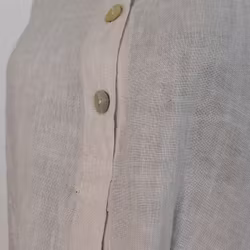 Linneskjorta med knappar BEIGE