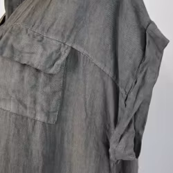 Skjortklänning i linne KAKI