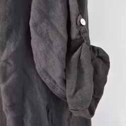 Skjortklänning med fickor ANTRACIT