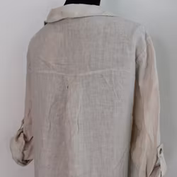 Skjortklänning med fickor BEIGE