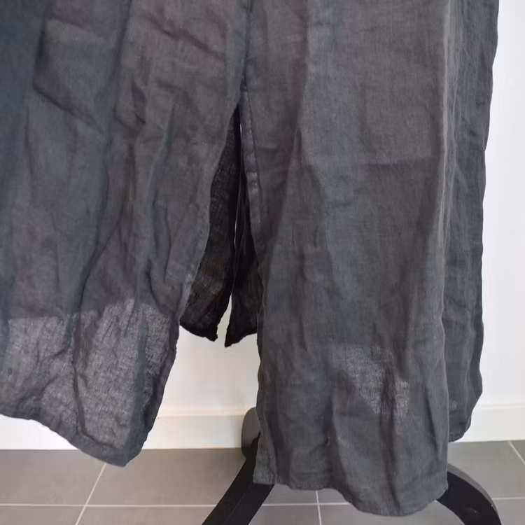Skjortklänning med fickor ANTRACIT