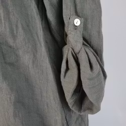 Skjortklänning med fickor KAKI