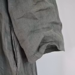 Skjortklänning med fickor KAKI