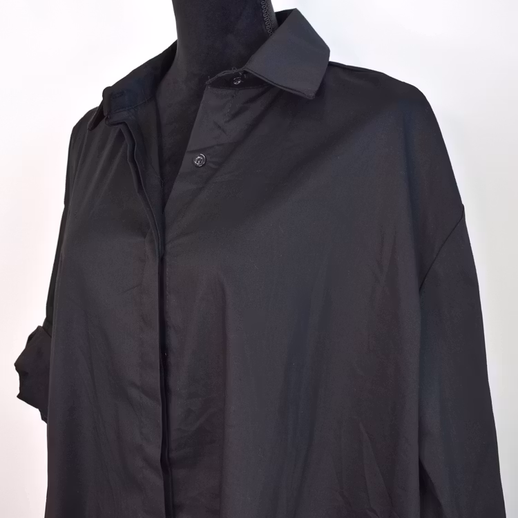 Storskjorta Bomull SVART