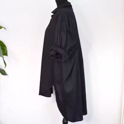 Storskjorta Bomull SVART