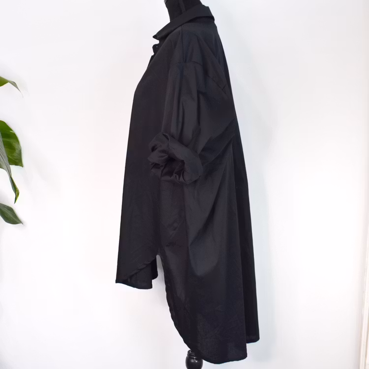 Storskjorta Bomull SVART