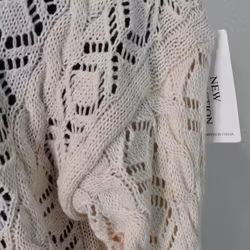 Stickad tröja Mönstrad BEIGE