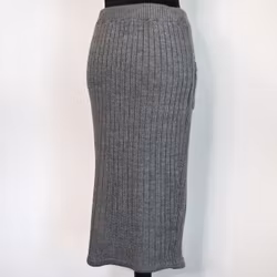 Set Stickad Tröja & Kjol GRÅ