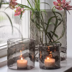 Glaslykta Hamra 10x10cm SMOKE - Majas Cottage