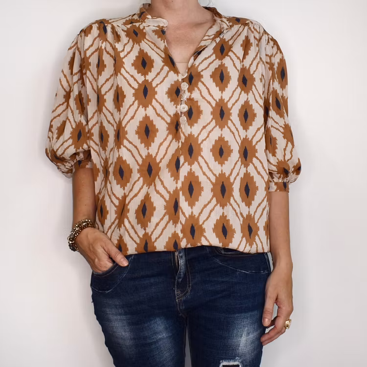Blus Zara Inka BRUN - Nowomanslabel