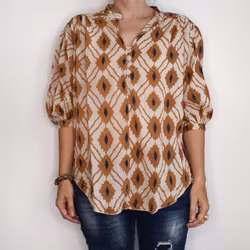Blus Zara Inka BRUN - Nowomanslabel