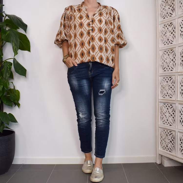 Blus Zara Inka BRUN - Nowomanslabel