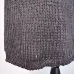 Stickad Klänning Recycled MÖRKGRÅ
