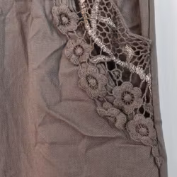 Stretchig Byxa med Spets TAUPE