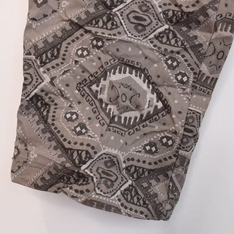 Mönstrad Byxa Med Spets TAUPE