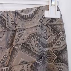 Mönstrad Byxa Med Spets TAUPE