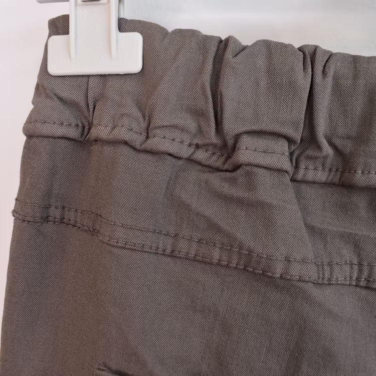 Stretchig Byxa med Spets TAUPE