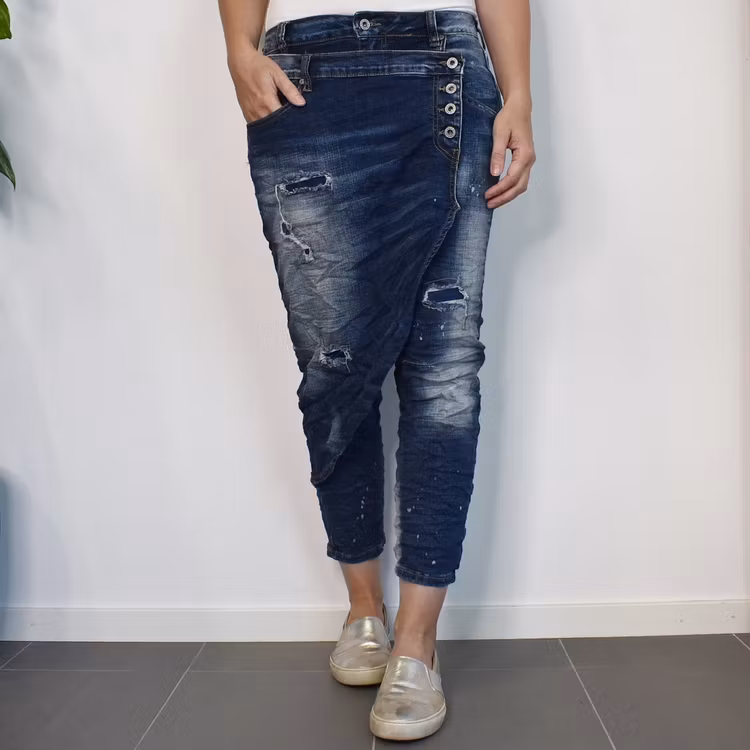 Jeans New York SLITEN BLÅ - Nowomanslabel
