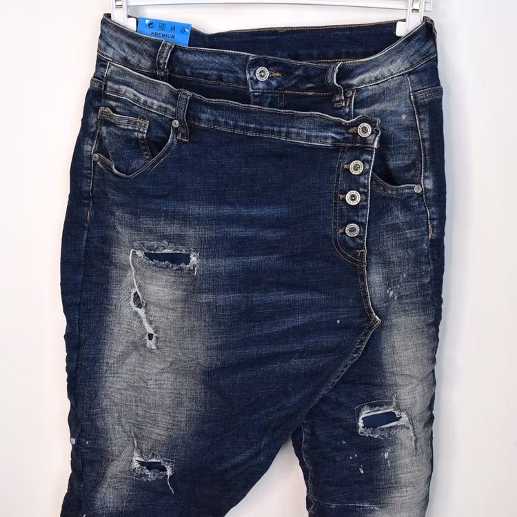 Jeans New York SLITEN BLÅ - Nowomanslabel