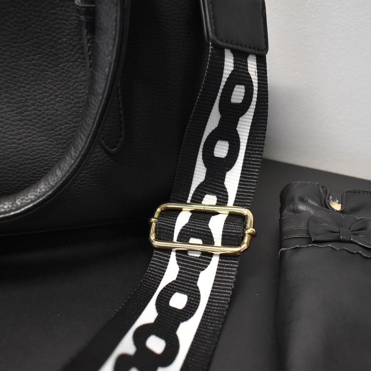 Axelrem Chain SVART/VIT