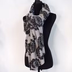 Halsduk Mönstrad GRÅ