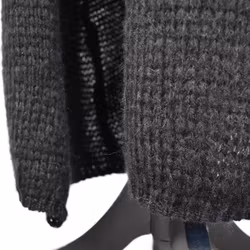 Stickad Kofta Over Sized SVART