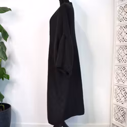 Stickad Kofta Over Sized SVART