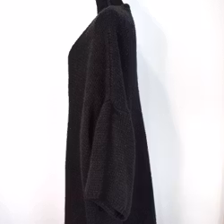 Stickad Kofta Over Sized SVART