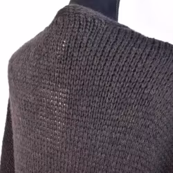 Stickad Kofta Over Sized SVART