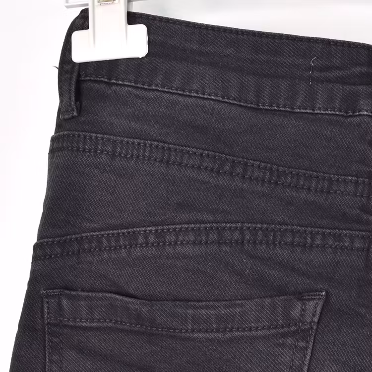 Jeans Jogger med knappar och gylf SLITEN SVART - Newplay