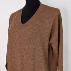 Finstickad klänning/tunika Lovi KAFFE - Mix By Heart