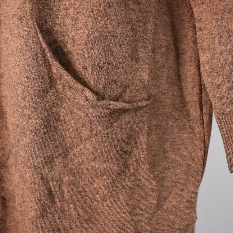 Finstickad klänning/tunika Lovi KAFFE - Mix By Heart