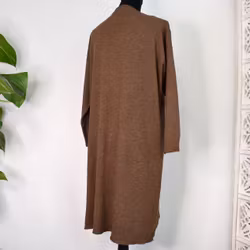 Finstickad klänning/tunika Lovi KAFFE - Mix By Heart