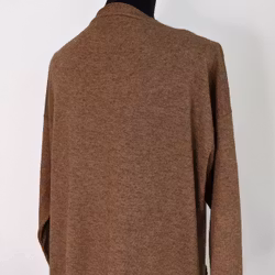 Finstickad klänning/tunika Lovi KAFFE - Mix By Heart