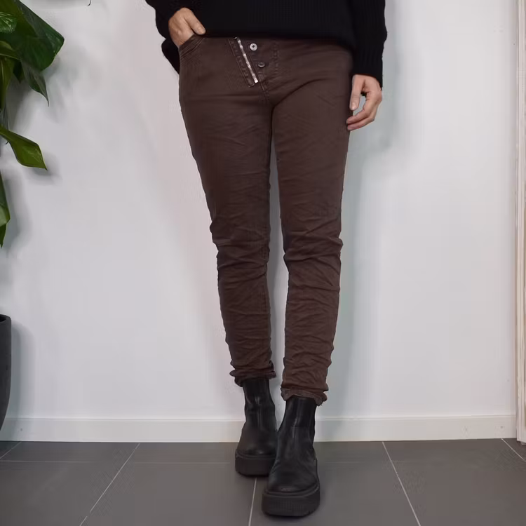 Jeans med knappar och gylf CHOCO - Newplay